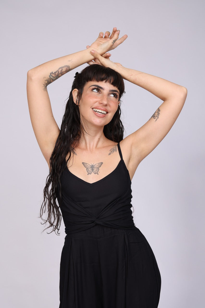 אוברול מעטפת- שחור