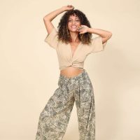 מכנסי סאני - טוויל עלים