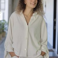 מכופתרת וופל פלואו - שמנת