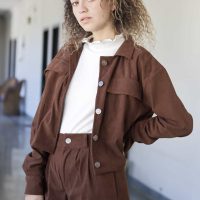ג'קט קורדרוי ריבס - חום אגוז
