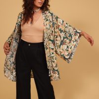 קימונו אביב- לוטוס
