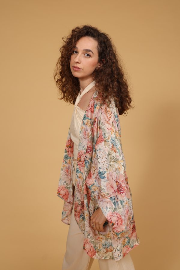 קימונו אביב- פיוני