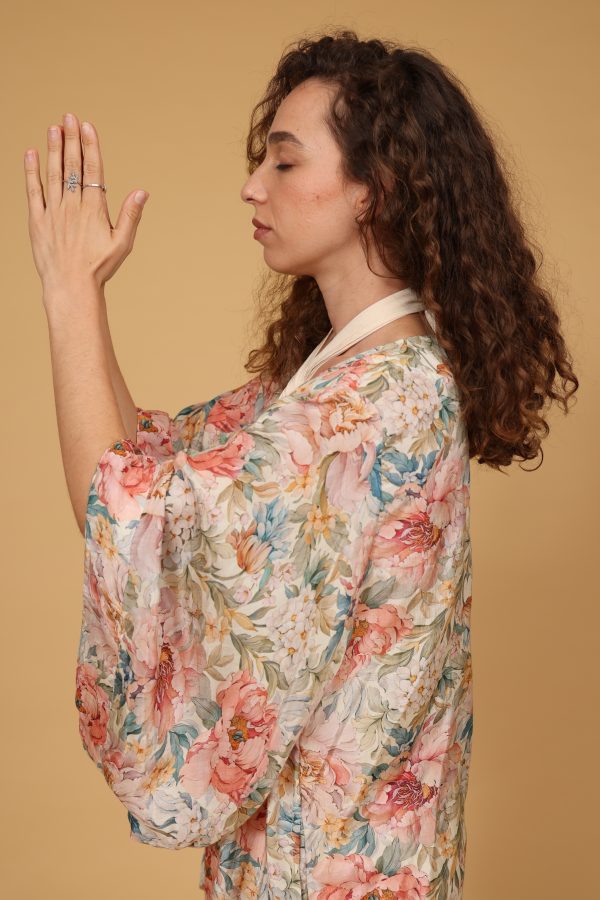 קימונו אביב- פיוני