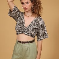 חולצת מעטפת - סוואנה