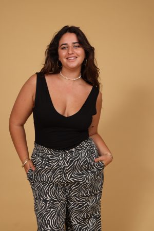גופיית סילואט -שחור